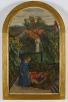 Artist Charles Mahoney: Study for Fortune & the Boy at the Well, mural at Brockley County School, 1933